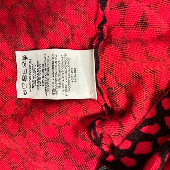 Armani Exchange - Red and Black Cardigan - Picture 4 of 6